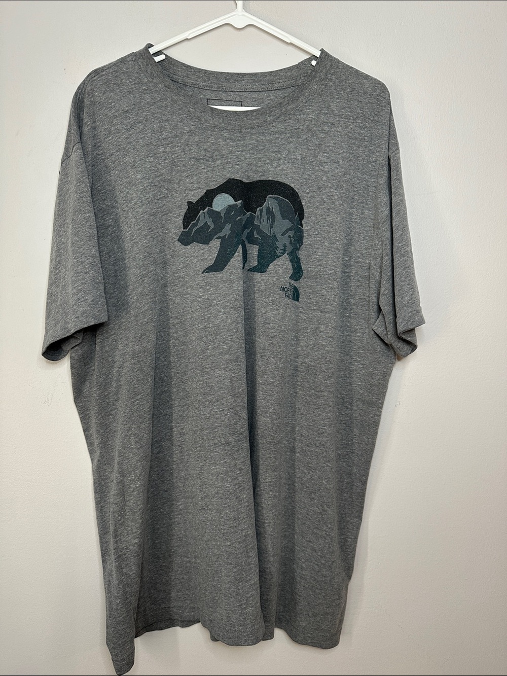 The North Face Men's Gray Graphic Bear T-Shirt size XXL